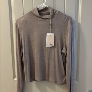 Elie Tahari Taupe Turtleneck Sweater